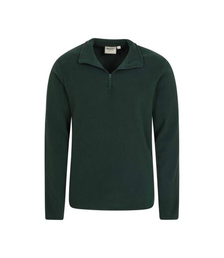 Mens Camber Ii Half Zip Fleece Top Dark Green Mountain Warehouse