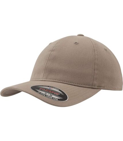 Flexfit Garment Washed Cotton Dad Baseball Cap (Khaki) - UTRW5125
