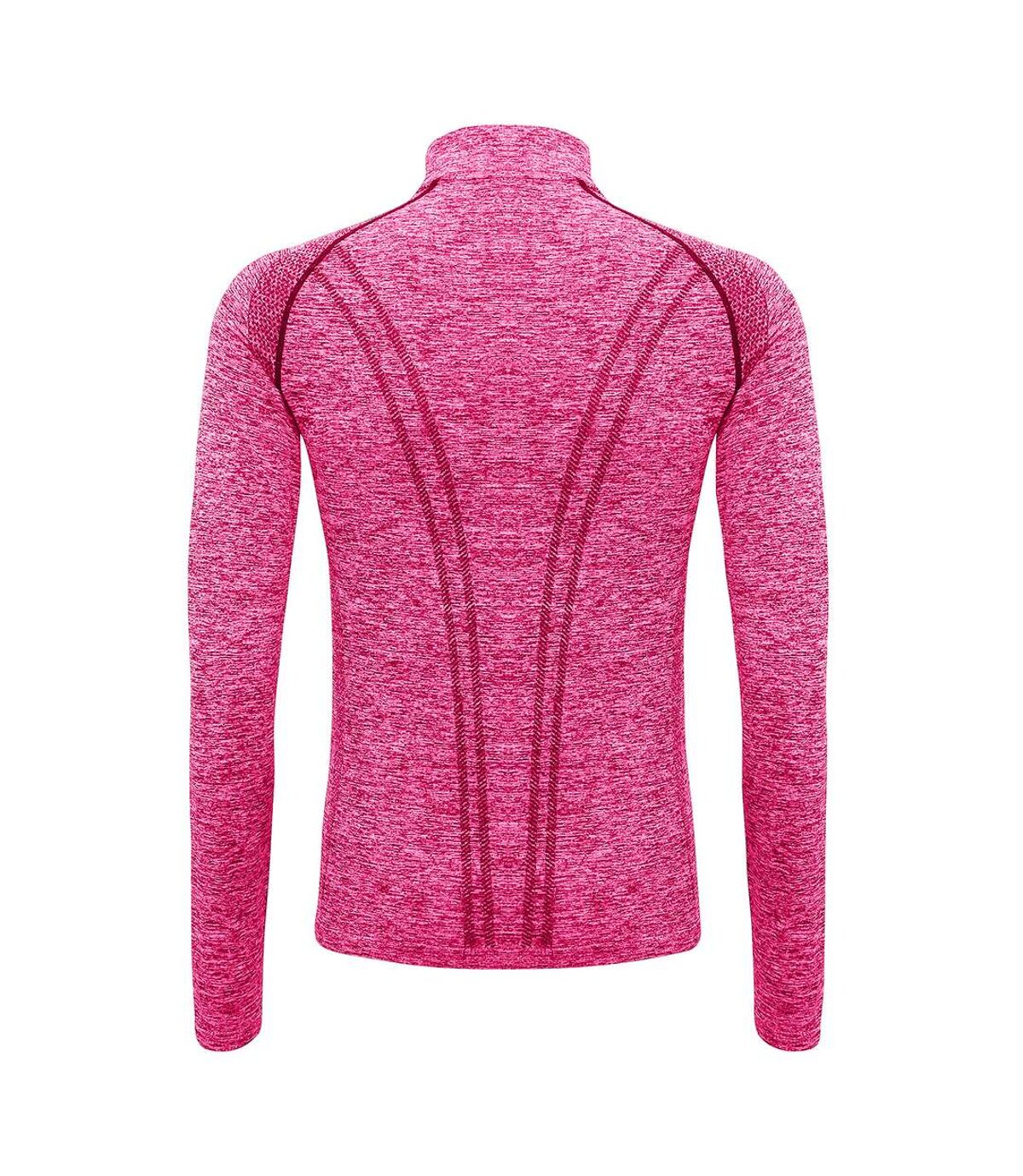 TriDri Womens/Ladies Seamless 3D Fit Multi Sport Performance Zip Top (Pink)