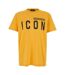 T-shirt Motif/style Grande Icône Adulte Jaune Noir DSquared2-1