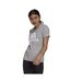 T-shirt Motif/style Gros Logo Femme Gris Adidas-2