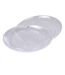 Lot de 6 Assiettes en Plastique Réutilisable Lilia 18cm Transparent-1