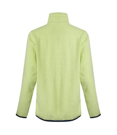Womens/ladies odina zig zag fleece acid lime Weird Fish