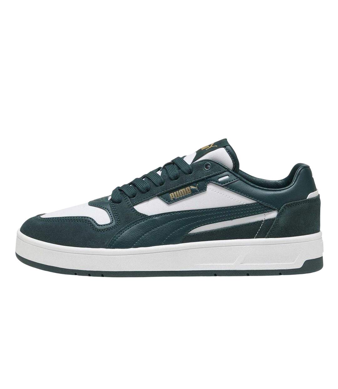 Baskets Court Classic Femme Blanc  Vert Puma-3