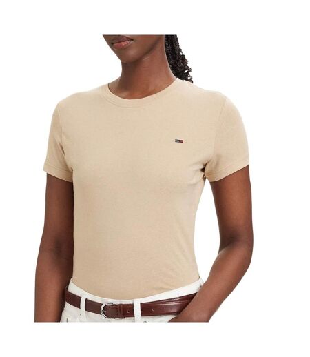 T-shirt beige femme tommy hilfiger tjw c
