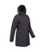 Womens/ladies rain on waterproof padded jacket black Mountain Warehouse