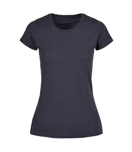 Build Your Brand Womens/Ladies Basic T-Shirt (Navy) - UTRW8509
