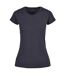 Build Your Brand Womens/Ladies Basic T-Shirt (Navy)