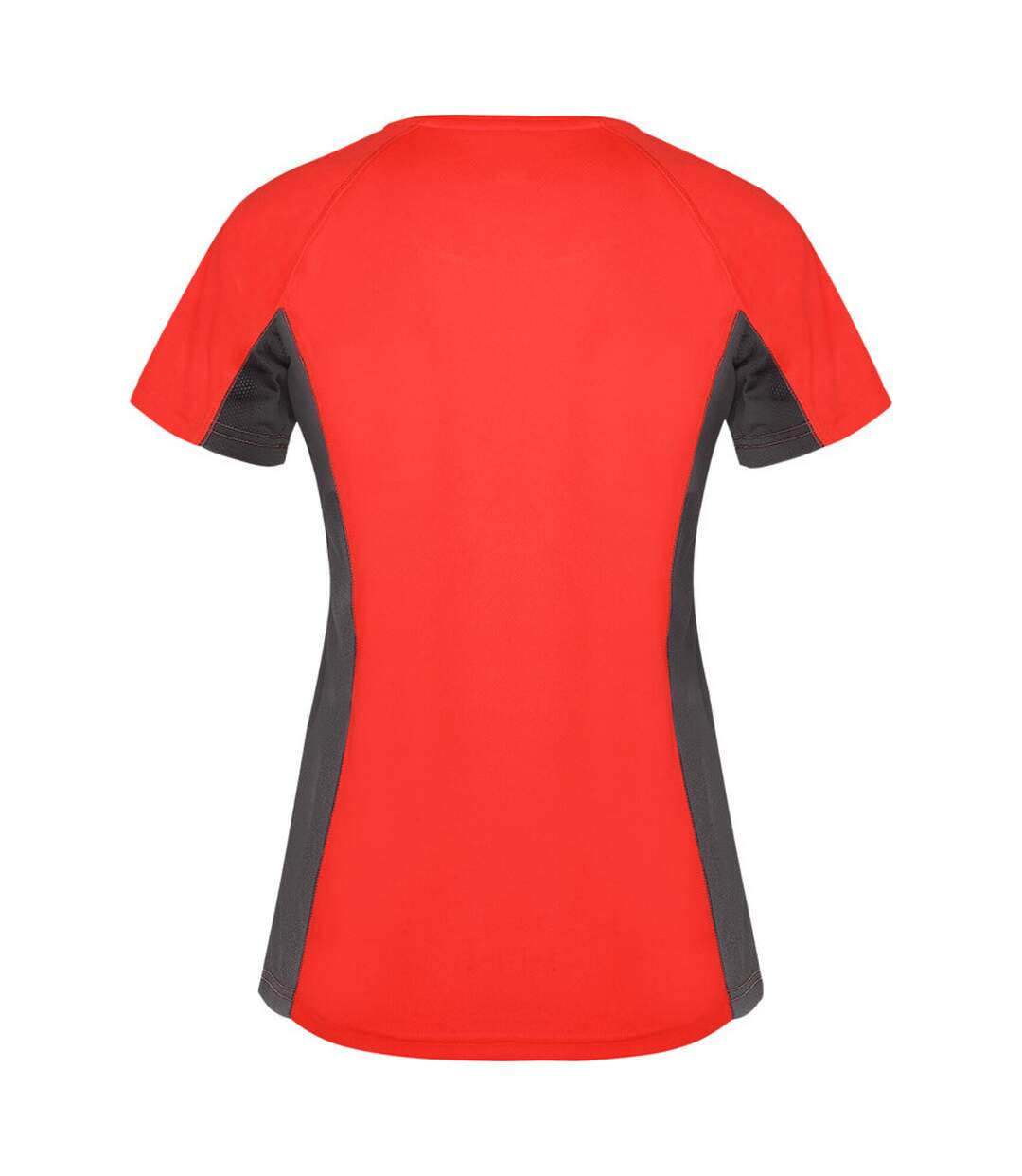 T-shirt shanghai femme rouge / anthracite Roly-2