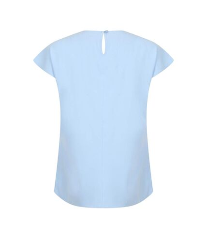 Henbury Womens/Ladies Pleat Front Short Sleeve Top () - UTPC2957