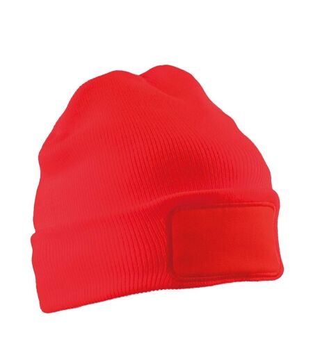 Unisex adult thinsulate printable beanie red Result Genuine Recycled