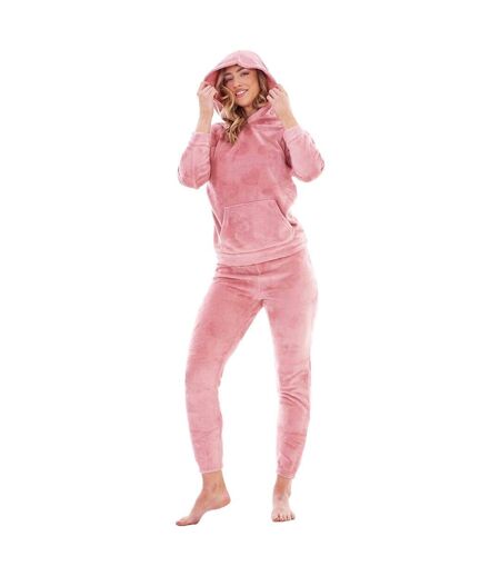 Ensemble De Pyjama Long Motif/style Cœur Femme Rose Keanu