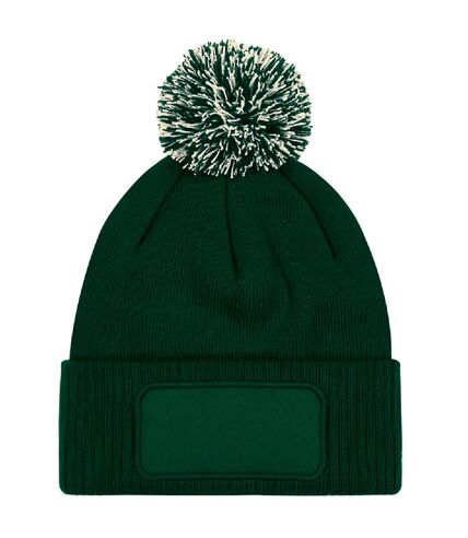 Bonnet snowstar unisexe vert/blanc Beechfield