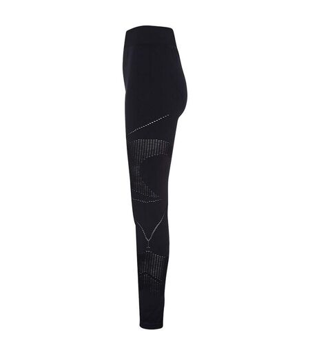 TriDri Womens/Ladies Seamless 3D Fit Multi Sport Reveal Leggings (Black) - UTRW6566