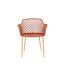 Lot de 4 Fauteuils Design Malaga 80cm Terracotta