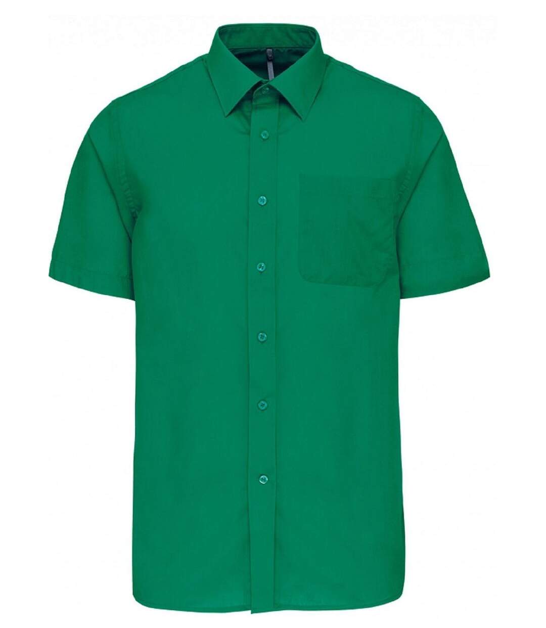 Chemise popeline manches courtes - K551- vert kelly - homme