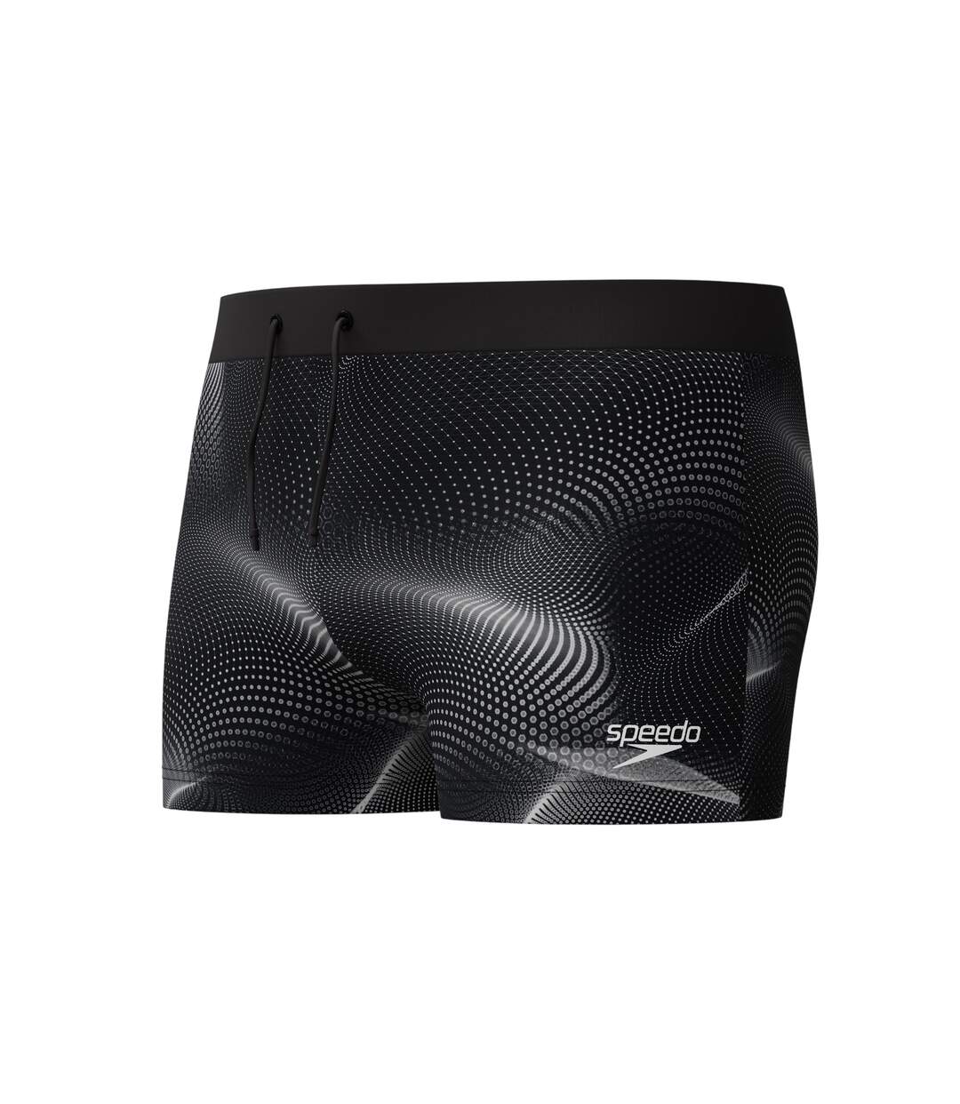 Mens Valmilton Dotted All-over Print Swim Shorts Black Grey Speedo-3