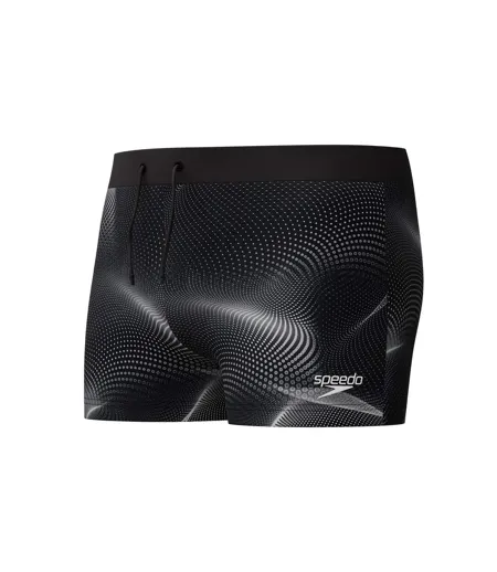 Mens Valmilton Dotted All-over Print Swim Shorts Black Grey Speedo