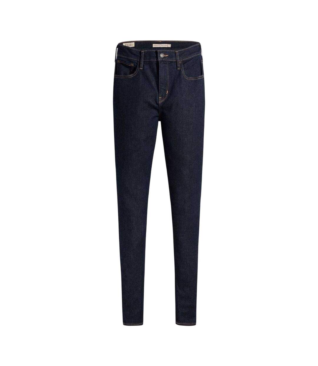 Womens/ladies High Rise Skinny Jeans Blue Levis-2