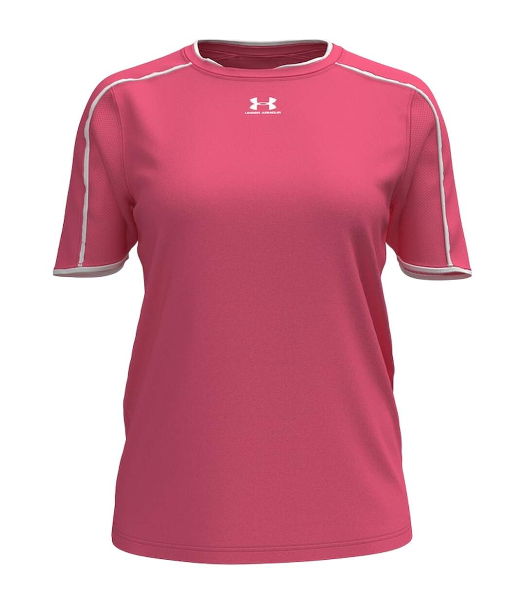 Womens/ladies Challenger Train Performance T-shirt Super Pink Under Armour-2