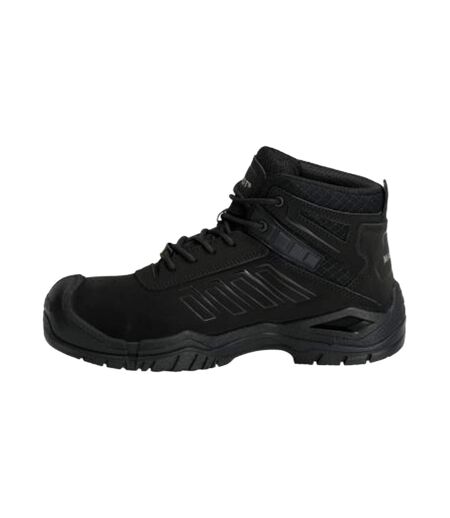 Mens Footwear Fit Trivor Leather Safety Boots Black Mascot