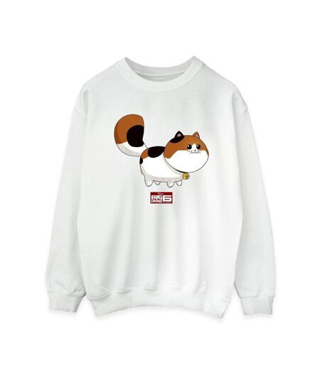 Disney - Sweat BIG HERO BAYMAX KITTEN POSE - Femme (Blanc) - UTBI11853