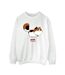 Disney - Sweat BIG HERO BAYMAX KITTEN POSE - Femme (Blanc) - UTBI11853-1