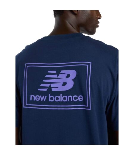 T-shirt Motif/style Étiquette Homme Bleu Marine New Balance