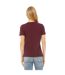 T-shirt femme bordeaux Bella + Canvas