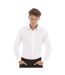 Chemise à manches longues homme blanc Kustom Kit-3