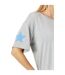 T-shirt Motif/style Étoile Femme Gris Chiné Chiné PJ Salvage-3
