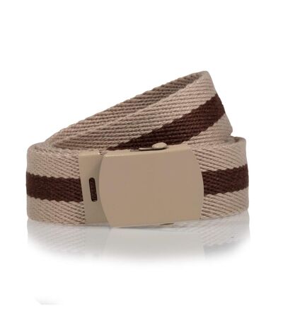 Isotoner Ceinture homme tissu bicolore