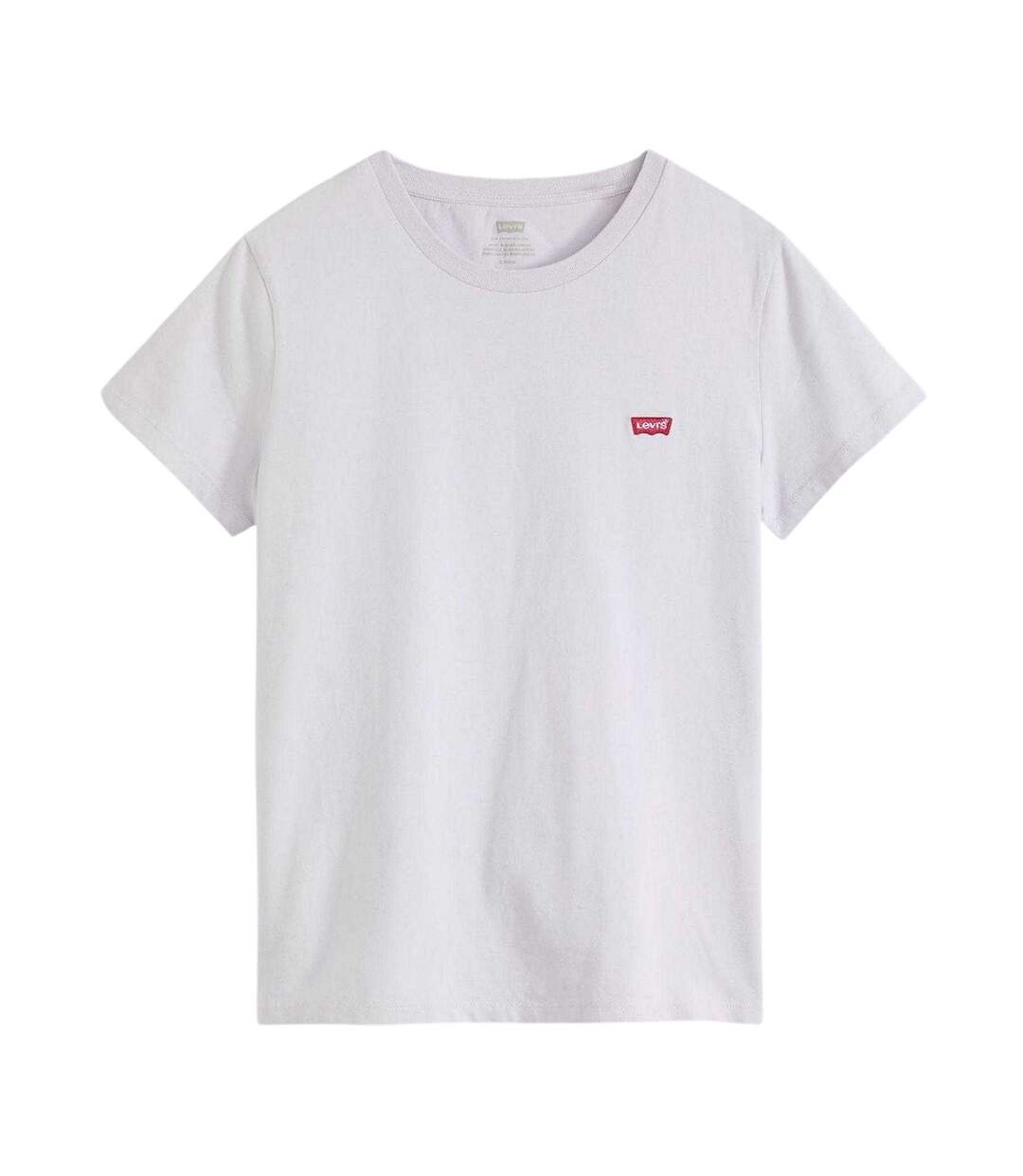 Womens/ladies Perfect Crew Neck T-shirt Thistle Levis-2