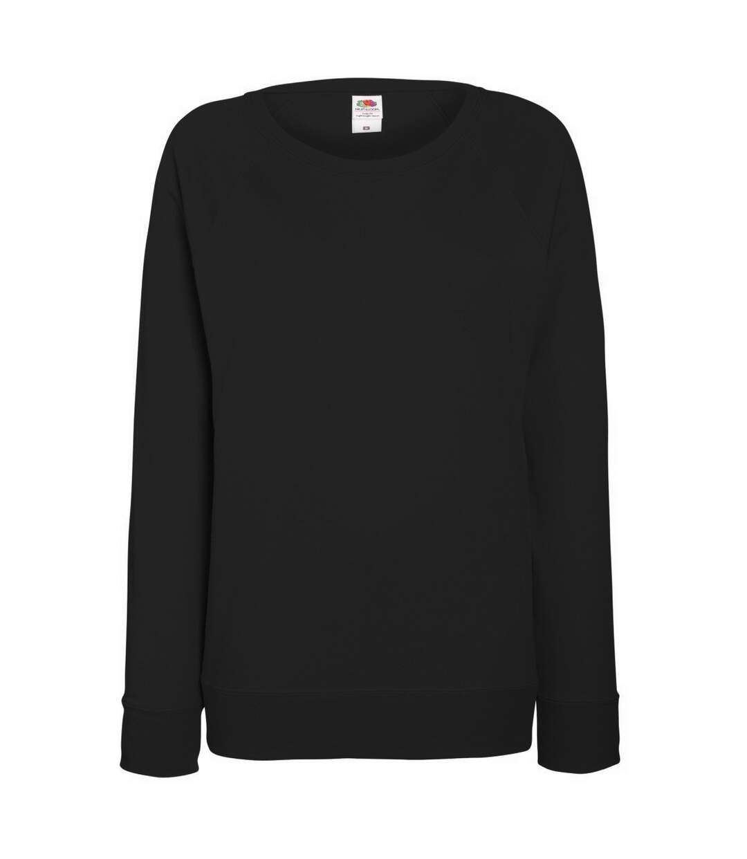 Sweatshirt à manches raglan femme noir Fruit of the Loom-1