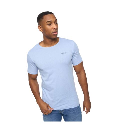T-shirts Basicblues Homme Blanc Bleu Marine Bleu Denim Bleu Gris Chiné Crosshatch