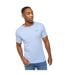 T-shirts Basicblues Homme Blanc Bleu Marine Bleu Denim Bleu Gris Chiné Crosshatch-4