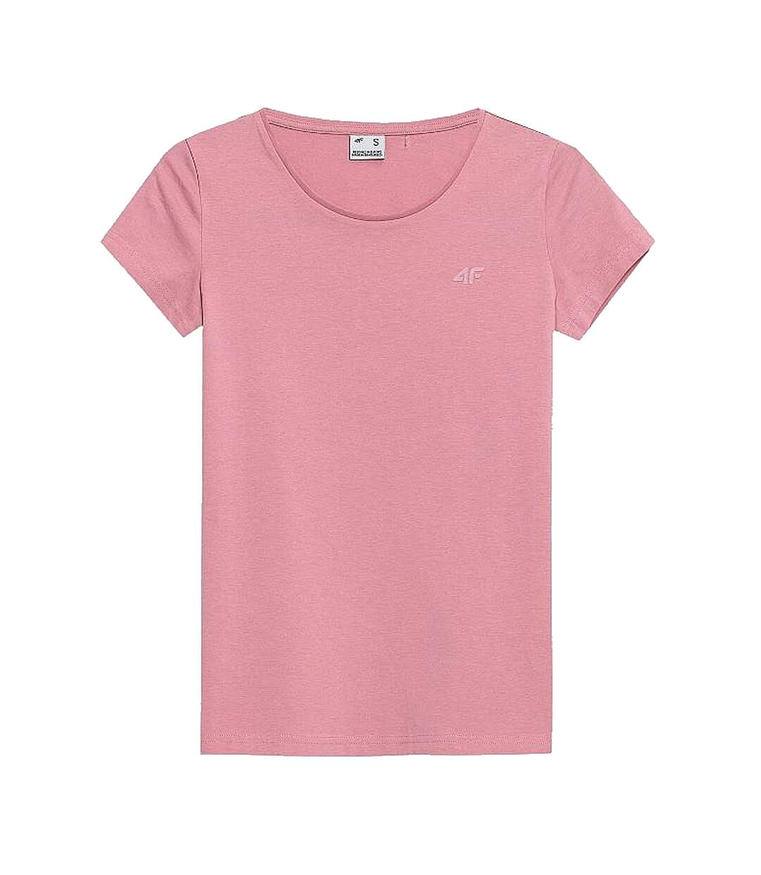 T-shirt H4l22 Tsd350 Femme Rose 4F-1
