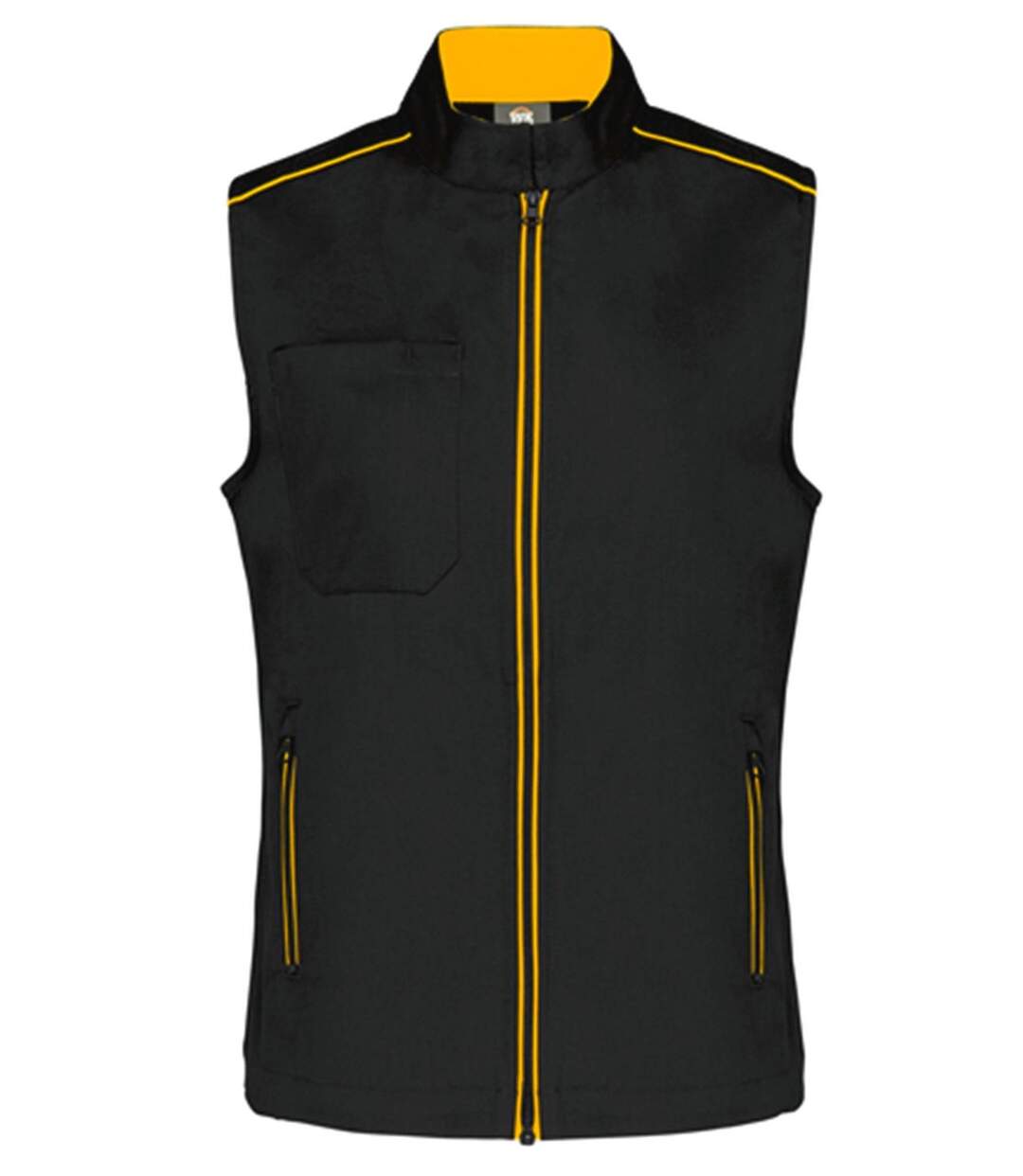 Gilet sans manches DayToDay - Femme - WK6149 - noir et jaune