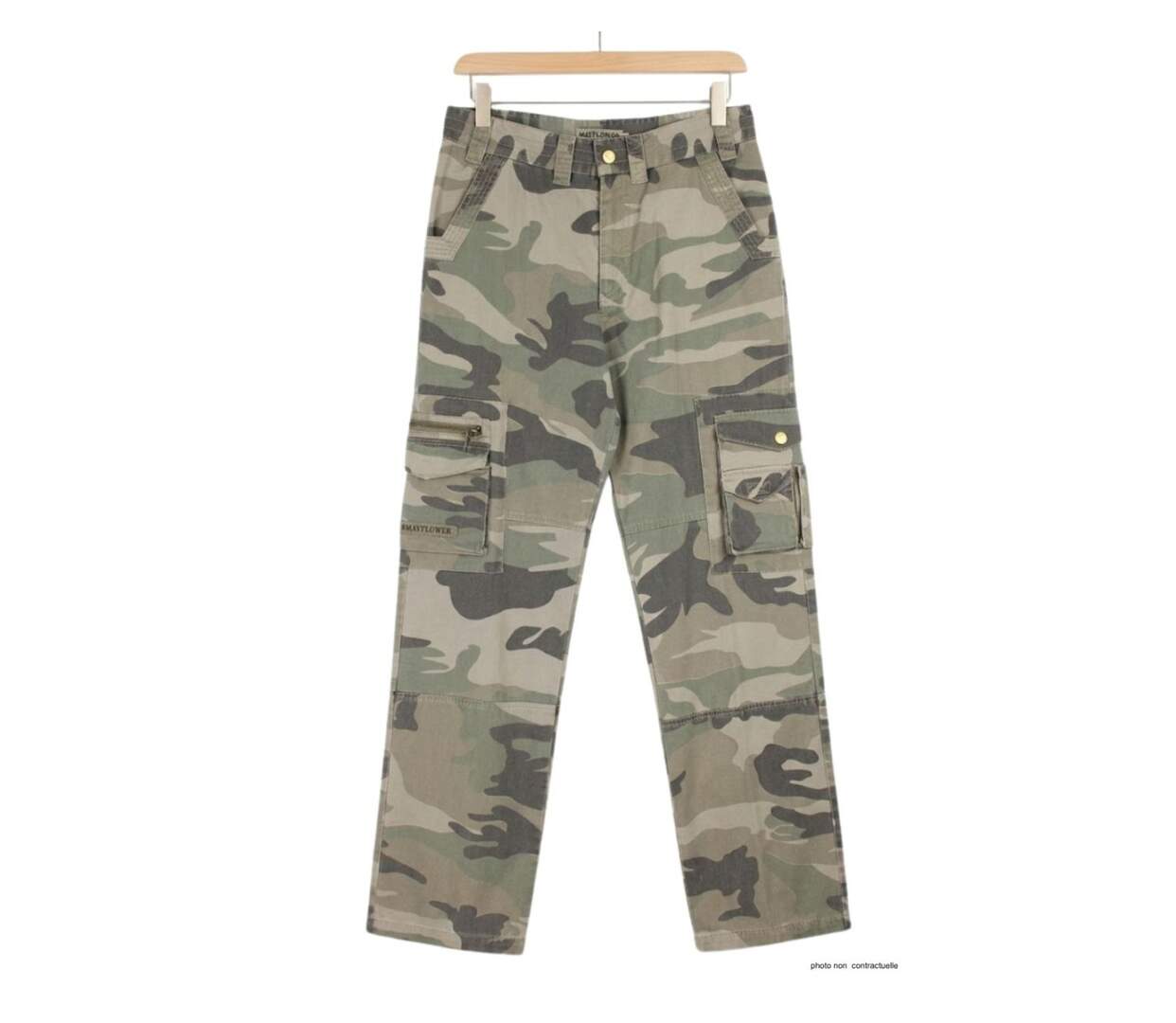 MAYFLOWER SE9020C - Pantalon cargo camouflage 100% coton : robustesse et style baroudeur-2