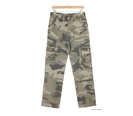 MAYFLOWER SE9020C - Pantalon cargo camouflage 100% coton : robustesse et style baroudeur