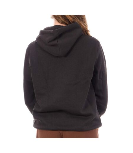 Sweat à capuche noir femme schott sim