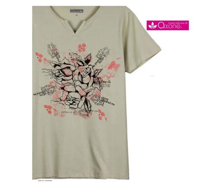 Tee-shirt homme AXONE ERABLE1B beige : le confort du pur coton au style moderne