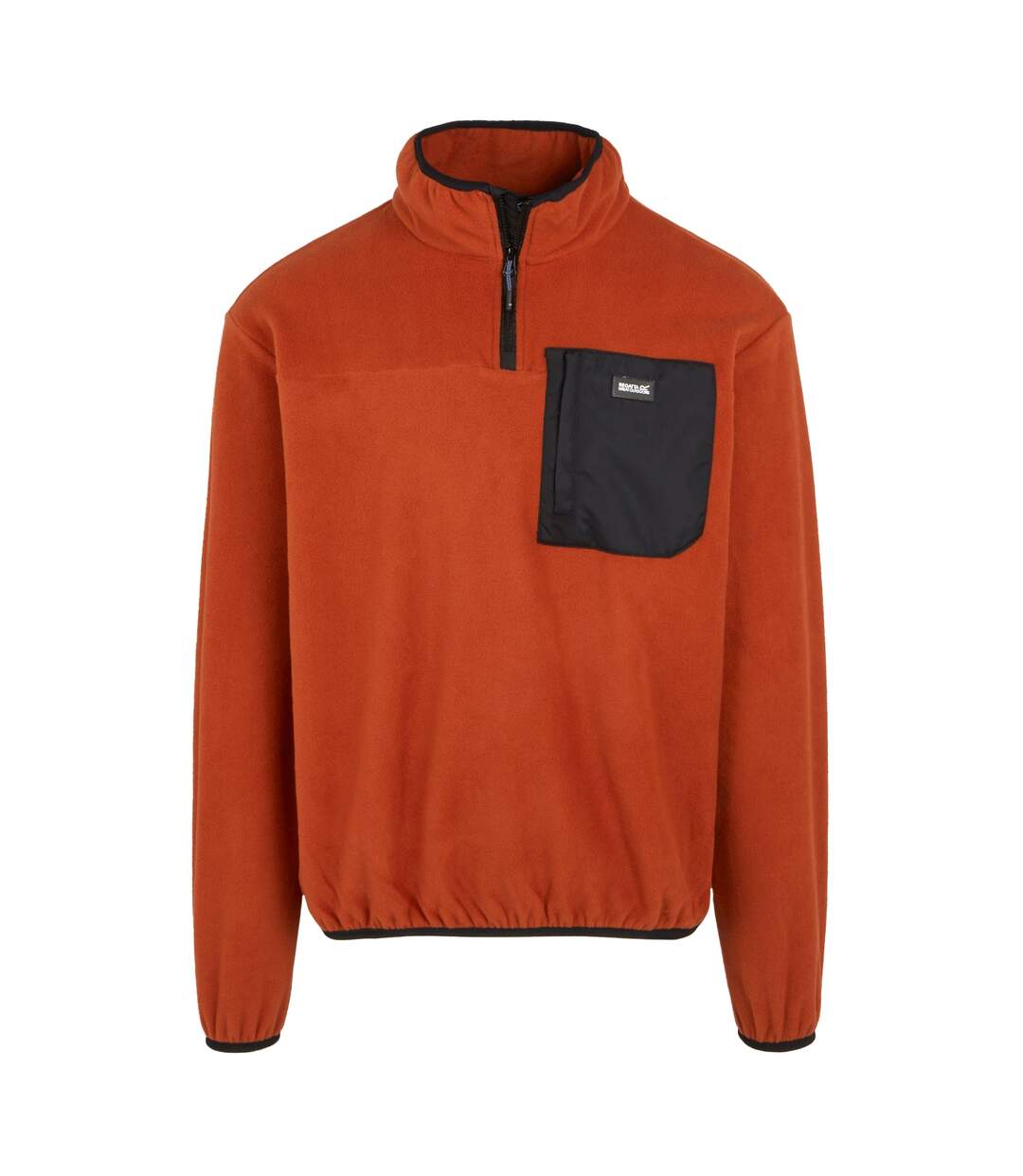 Mens frankie half zip fleece top red ochre Regatta