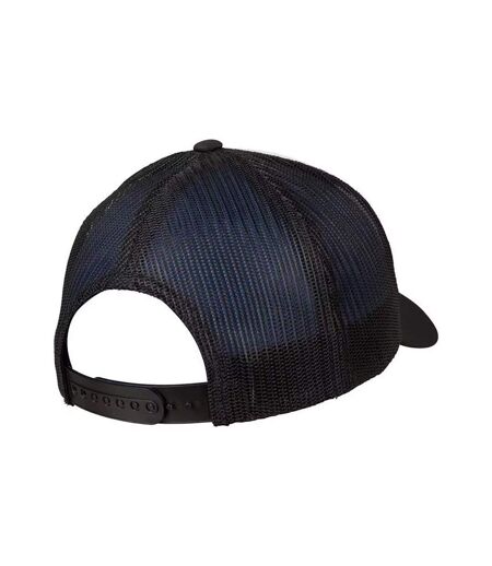 Casquette Trucker Retro Noir Blanc Flexfit