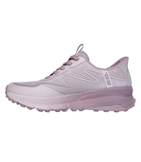 Womens/ladies Switch Back Mist Hiking Shoes Pink Grey Skechers
