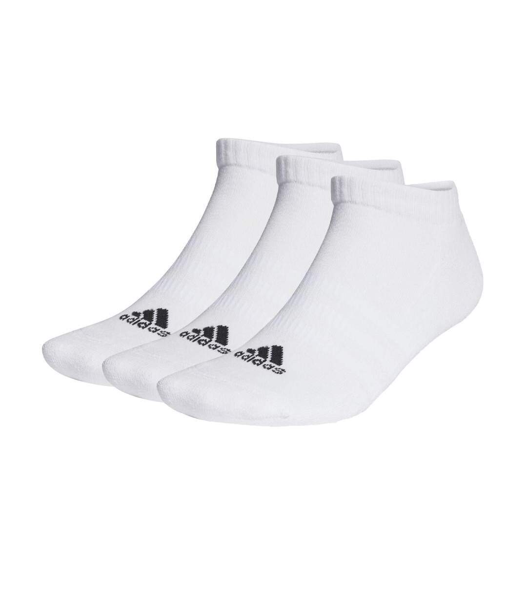 X3 Paires de Chaussettes Blanches Homme Adidas Low - 37/39-1