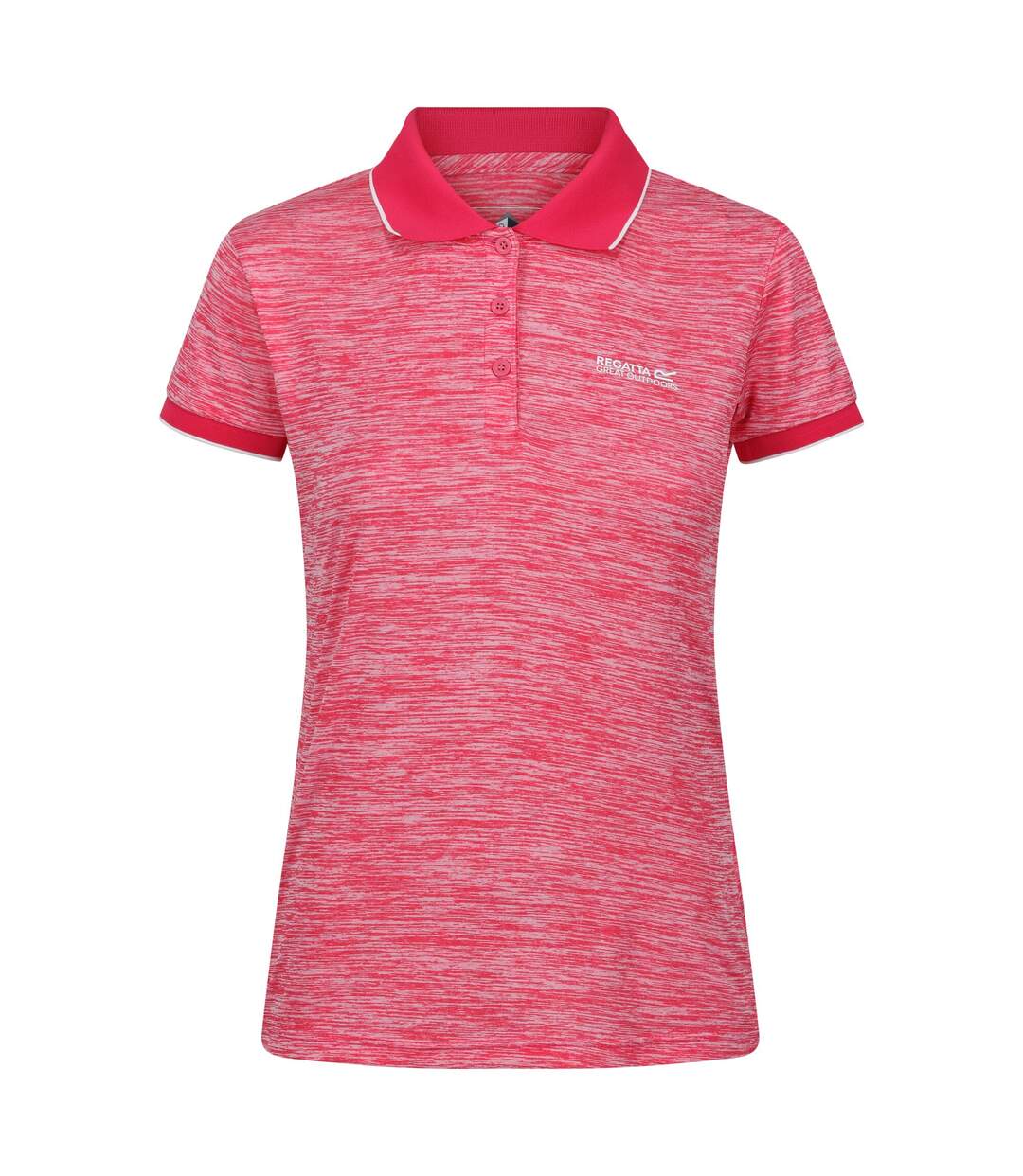 Polo Manches Courtes Remex Femme Rose Fluo Regatta-2