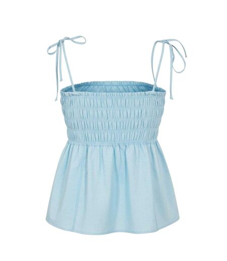 Haut Sans Manches Motif/style Froncé Femme Bleu Jack Wills