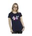 Disney T-shirt en coton Femmes/Ladies Lilo And Stitch Ohana Heart With Angel (Bleu marine) - UTBI25822-2