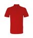 Asquith & Fox Mens Organic Classic Fit Polo Shirt (Cherry Red)